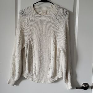 HARPER HERITAGE | White Knit Sweater